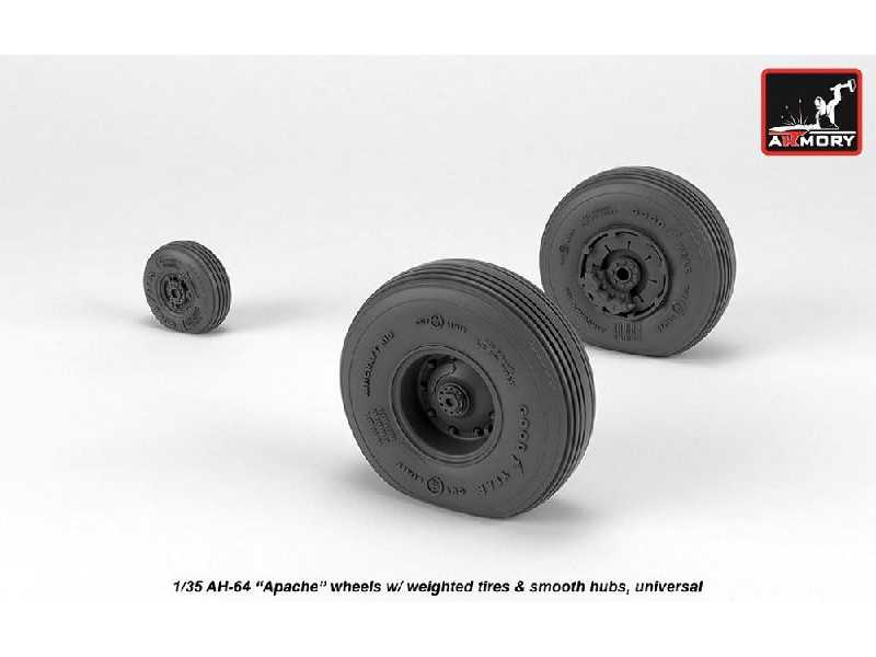 Ah-64 Apache Wheels W/ Weighted Tires, Smooth Hubs - zdjęcie 1 Ah-64 Apache Wheels W/ Weighted Tires, Smooth Hubs - zdjęcie 1