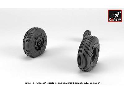 Ah-64 Apache Wheels W/ Weighted Tires, Smooth Hubs - zdjęcie 4