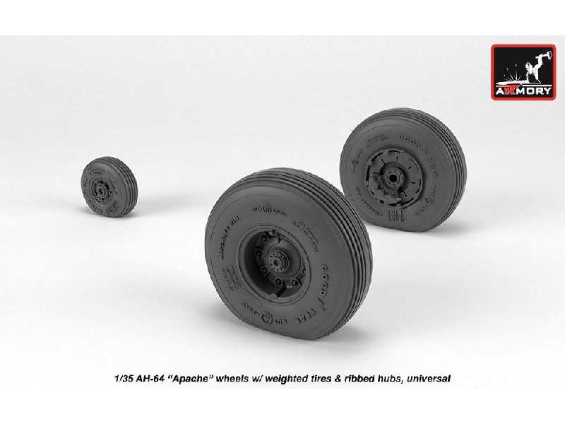 Ah-64 Apache Wheels W/ Weighted Tires, Spoked Hubs - zdjęcie 1 Ah-64 Apache Wheels W/ Weighted Tires, Spoked Hubs - zdjęcie 1