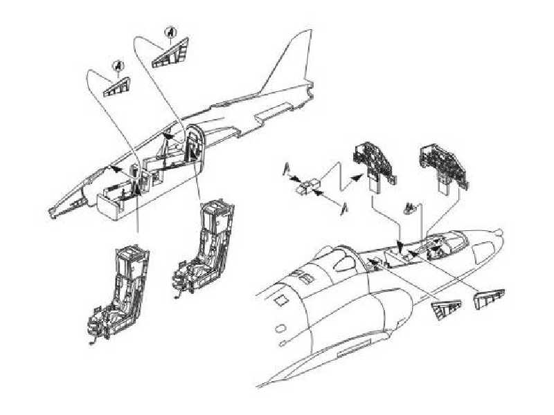 Hawk T.Mk.I - Interior set for Italeri kit - zdjęcie 1 Hawk T.Mk.I - Interior set for Italeri kit - zdjęcie 1