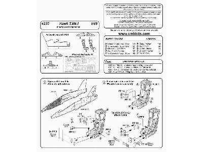 Hawk T.Mk.I - Interior set for Italeri kit - zdjęcie 2