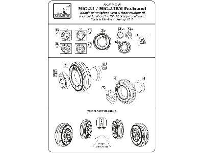 Mikoyan Mig-31 Wheels W/ Weighted Tires - zdjęcie 6