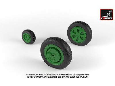 Mikoyan Mig-21 Fishbed Wheels W/ Weighted Tires, Mid - zdjęcie 4