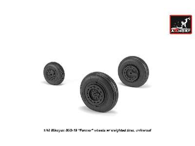 Mikoyan Mig-19 Farmer Wheels W/ Weighted Tires - zdjęcie 3