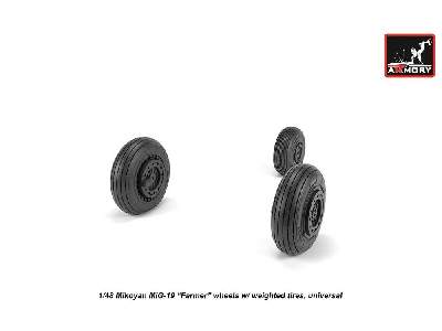 Mikoyan Mig-19 Farmer Wheels W/ Weighted Tires - zdjęcie 4