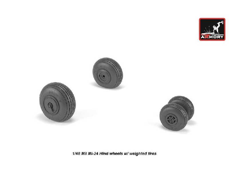 Mil Mi-24 Hind Wheels W/ Weighted Tires - zdjęcie 1 Mil Mi-24 Hind Wheels W/ Weighted Tires - zdjęcie 1