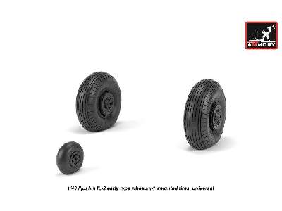 Iljushin Il-2 Bark (Early) Wheels W/ Weighted Tires - zdjęcie 4