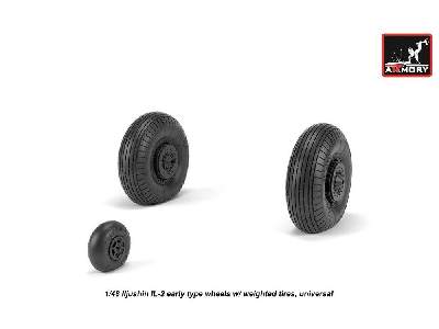 Iljushin Il-2 Bark (Early) Wheels W/ Weighted Tires - zdjęcie 4