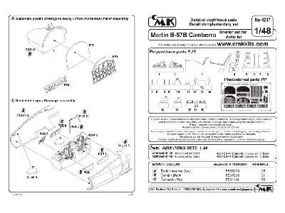 Martin B-57B Canberra  Interior set for Airfix kit - zdjęcie 2