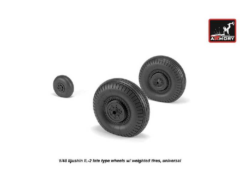 Iljushin Il-2 Bark (Late) Wheels W/ Weighted Tires - zdjęcie 1 Iljushin Il-2 Bark (Late) Wheels W/ Weighted Tires - zdjęcie 1