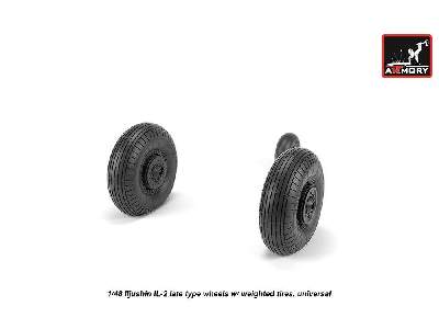 Iljushin Il-2 Bark (Late) Wheels W/ Weighted Tires - zdjęcie 2