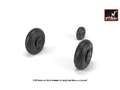 Antonov An-2/An-3 Colt Wheels W/ Weighted Tires - zdjęcie 4