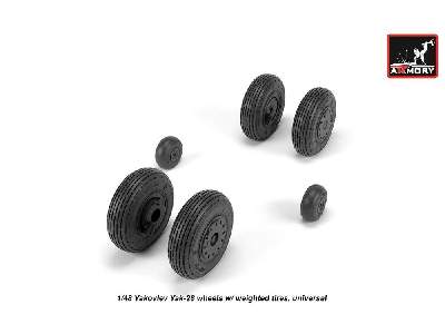 Yak-28 Wheels W/ Weighted Tires - zdjęcie 1