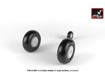 Junkers Ju 88 Late Wheels W/ Weighted Tires - zdjęcie 3