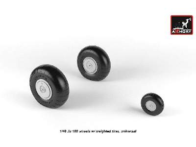 Junkers Ju 188 Wheels W/ Weighted Tires - zdjęcie 4