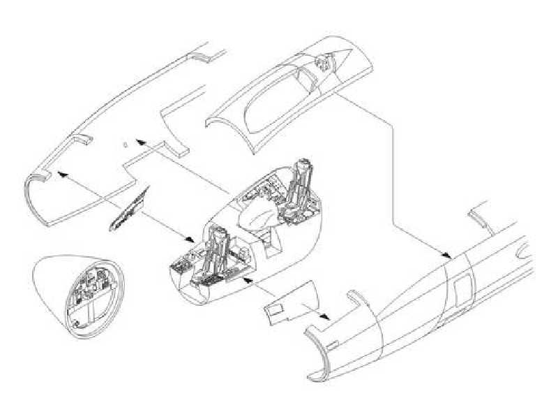 Canberra PR.9  Interior set 1/48 for Airfix kit - zdjęcie 1