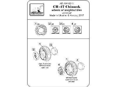 Ch-47 Chinook Wheels W/ Weighted Tires - zdjęcie 7