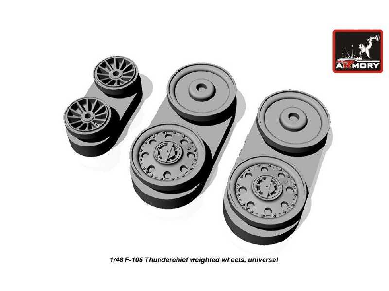 F-105 Thunderchief Wheels, Weighted - zdjęcie 1 F-105 Thunderchief Wheels, Weighted - zdjęcie 1