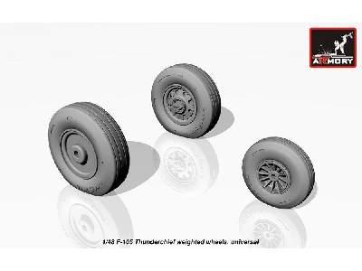 F-105 Thunderchief Wheels, Weighted - zdjęcie 3