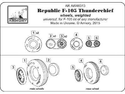 F-105 Thunderchief Wheels, Weighted - zdjęcie 6