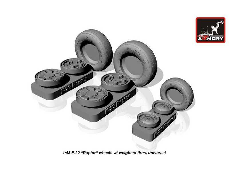 F-22 Raptor Wheels, Weighted - zdjęcie 1 F-22 Raptor Wheels, Weighted - zdjęcie 1
