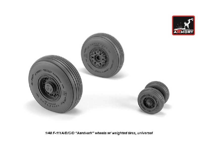 F-111 Aardvark Early Type Wheels W/ Weighted Tires - zdjęcie 1 F-111 Aardvark Early Type Wheels W/ Weighted Tires - zdjęcie 1