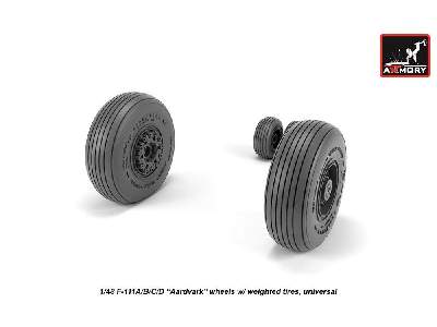 F-111 Aardvark Early Type Wheels W/ Weighted Tires - zdjęcie 2