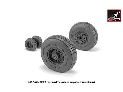 F-111 Aardvark Early Type Wheels W/ Weighted Tires - zdjęcie 3