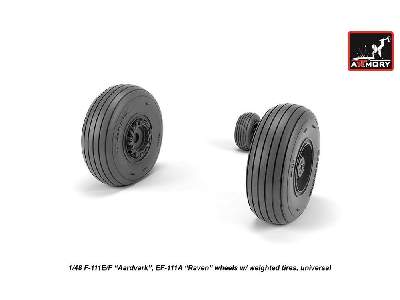 F-111 Aardvark Late Type Wheels W/ Weighted Tires - zdjęcie 2