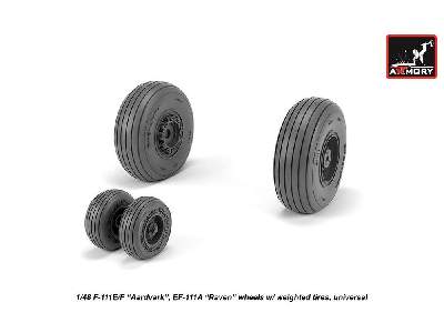 F-111 Aardvark Late Type Wheels W/ Weighted Tires - zdjęcie 4