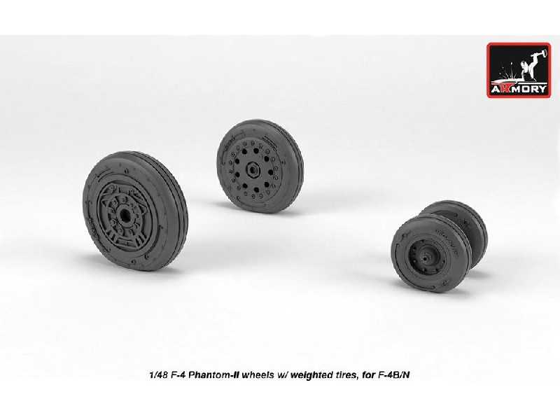 F-4 Phantom-ii Wheels W/ Weighted Tires, Early - zdjęcie 1