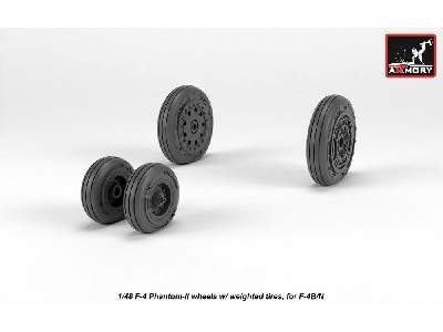 F-4 Phantom-ii Wheels W/ Weighted Tires, Early - zdjęcie 4