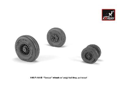 F-14 Tomcat Early Type Wheels W/ Weighted Tires - zdjęcie 1