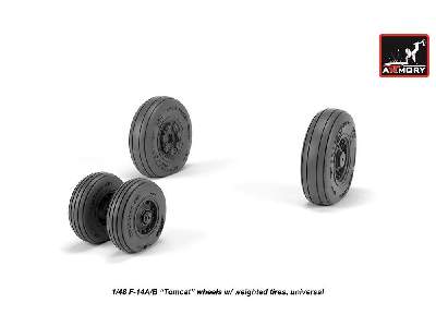 F-14 Tomcat Early Type Wheels W/ Weighted Tires - zdjęcie 4