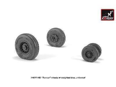 F-14 Tomcat Late Type Wheels W/ Weighted Tires - zdjęcie 1