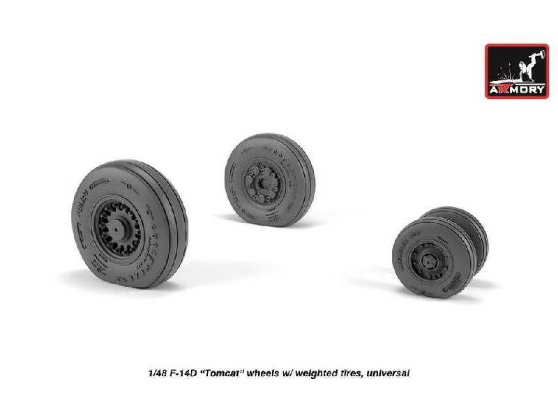 F-14 Tomcat Late Type Wheels W/ Weighted Tires - zdjęcie 1