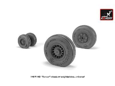 F-14 Tomcat Late Type Wheels W/ Weighted Tires - zdjęcie 3