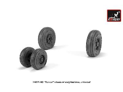 F-14 Tomcat Late Type Wheels W/ Weighted Tires - zdjęcie 4