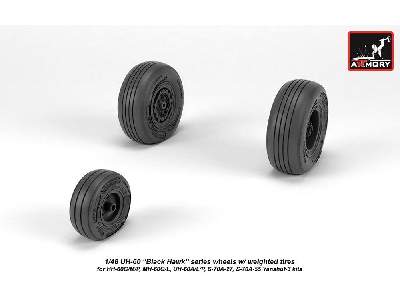 Uh-60 Black Hawk Wheels W/ Weighted Tires - zdjęcie 2