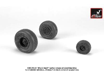 Uh-60 Black Hawk Wheels W/ Weighted Tires - zdjęcie 3