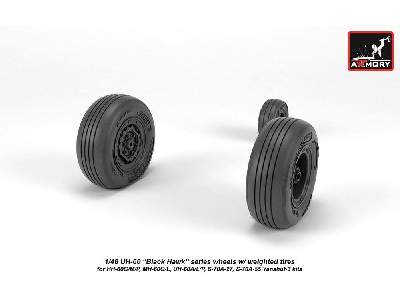 Uh-60 Black Hawk Wheels W/ Weighted Tires - zdjęcie 4