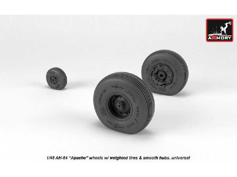 Ah-64 Apache Wheels W/ Weighted Tires, Smooth Hubs - zdjęcie 1 Ah-64 Apache Wheels W/ Weighted Tires, Smooth Hubs - zdjęcie 1