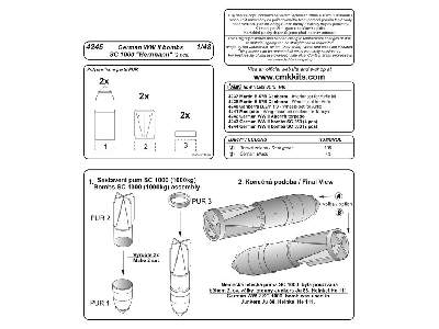 German WW II bombs SC 1000 Herrmann (2 pcs) - zdjęcie 2