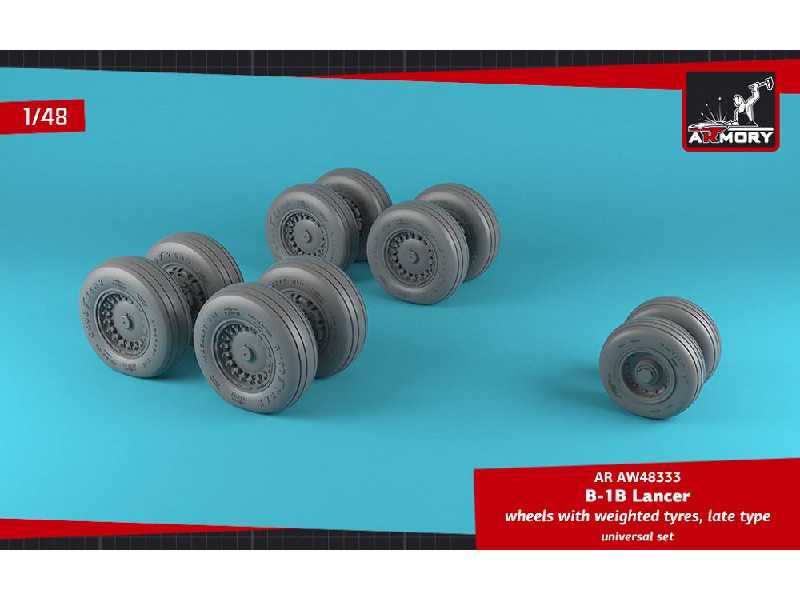 B-1b Lancer Wheels W/ Weighted Tires, Late - zdjęcie 1 B-1b Lancer Wheels W/ Weighted Tires, Late - zdjęcie 1