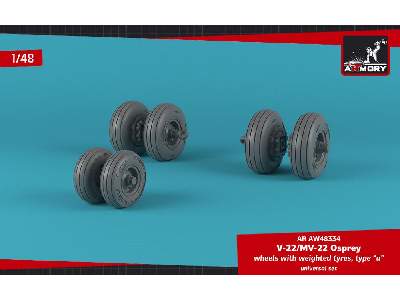 Ov-22 Osprey Wheels W/ Weighted Tires Type A - zdjęcie 4