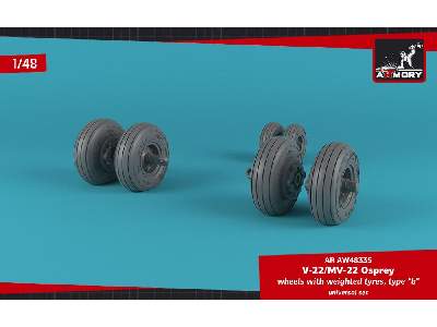 Ov-22 Osprey Wheels W/ Weighted Tires Type B - zdjęcie 2