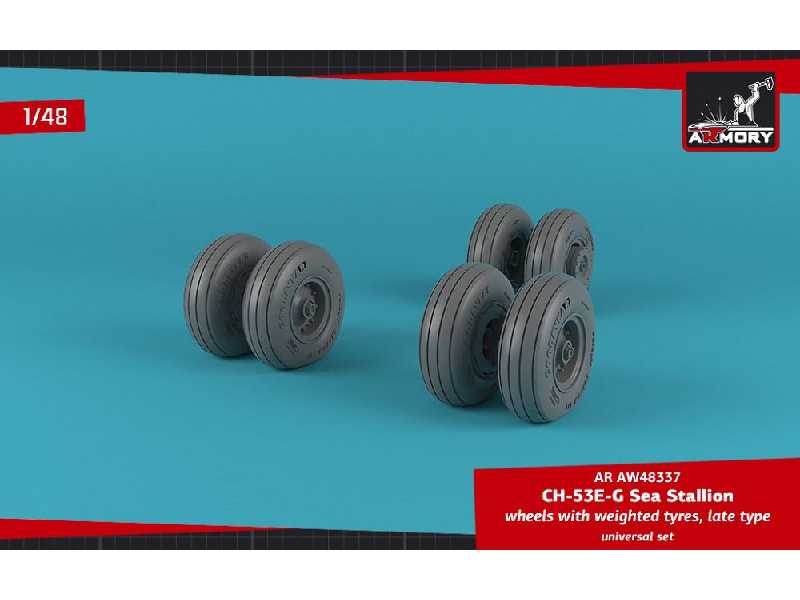 Ch-53 Sea Stallion Wheels W/ Weighted Tires, Late - zdjęcie 1 Ch-53 Sea Stallion Wheels W/ Weighted Tires, Late - zdjęcie 1
