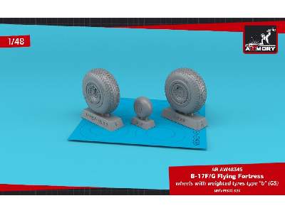 B-17f/G Flying Fortress Wheels W/ Weighted Tyres Type B (Gs) - zdjęcie 1