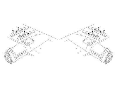 Junkers Ju 88A  Wings racks 1/48 (4 pcs.) - zdjęcie 1