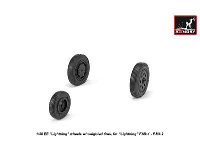 Ee Lightning-ii Wheels W/ Weighted Tires, Early - zdjęcie 2